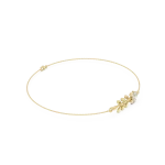 Luminary Round Brilliant Botanical Chain Bracelet