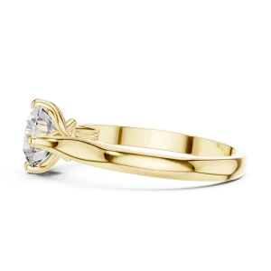Essence Round Brilliant Cut Modern Solitaire Ring - Image 4
