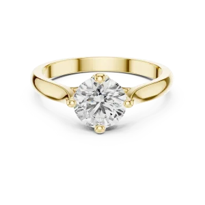 Essence Round Brilliant Cut Modern Solitaire Ring - Image 2