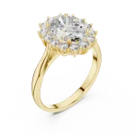 Ethereal Oval Cut Luminary Halo Solitaire Ring