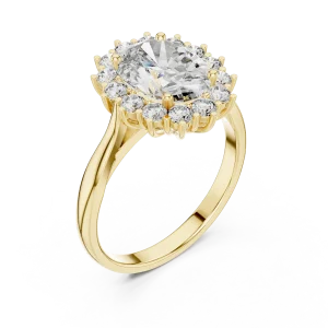 Ethereal Oval Cut Luminary Halo Solitaire Ring