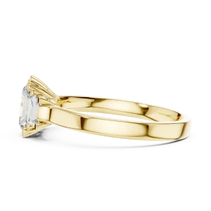 Symmetry Radiant and Baguette Three-Stone Statement Ring - Image 4