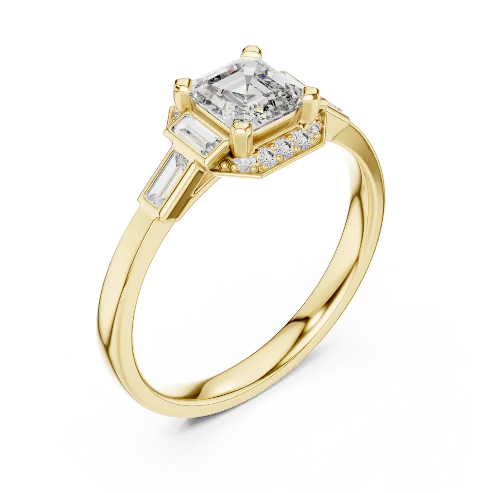Discover the Luminary Radiant Cut Solitaire Ring, featuring brilliant DIAMEUR lab-grown diamonds. A modern classic for your collection. Shop now.