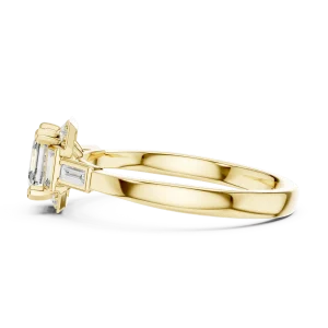 Luminary Radiant Cut Architectural Three-Stone Solitaire Ring - Image 4