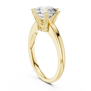 Ethereal Round Brilliant Six-Prong Solitaire Ring - Image 3