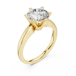 Ethereal Round Brilliant Six-Prong Solitaire Ring