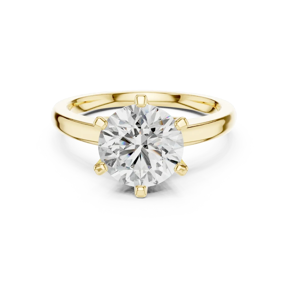 Ethereal Round Brilliant Six-Prong Solitaire Ring - Image 2