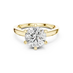 Ethereal Round Brilliant Six-Prong Solitaire Ring - Image 2