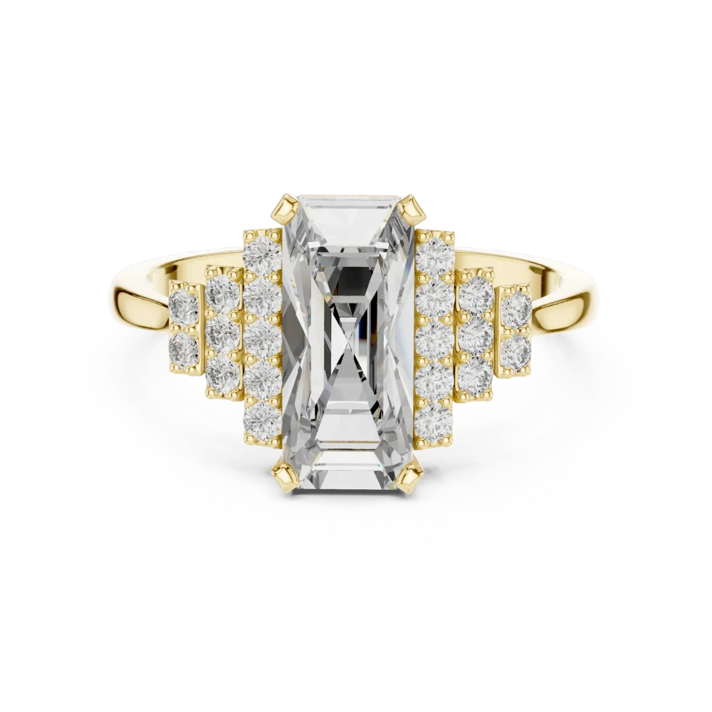 Luminary Emerald Cut Step-Edge Solitaire Ring - Image 2