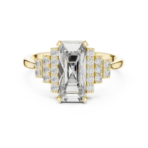 Luminary Emerald Cut Step-Edge Solitaire Ring - Image 2