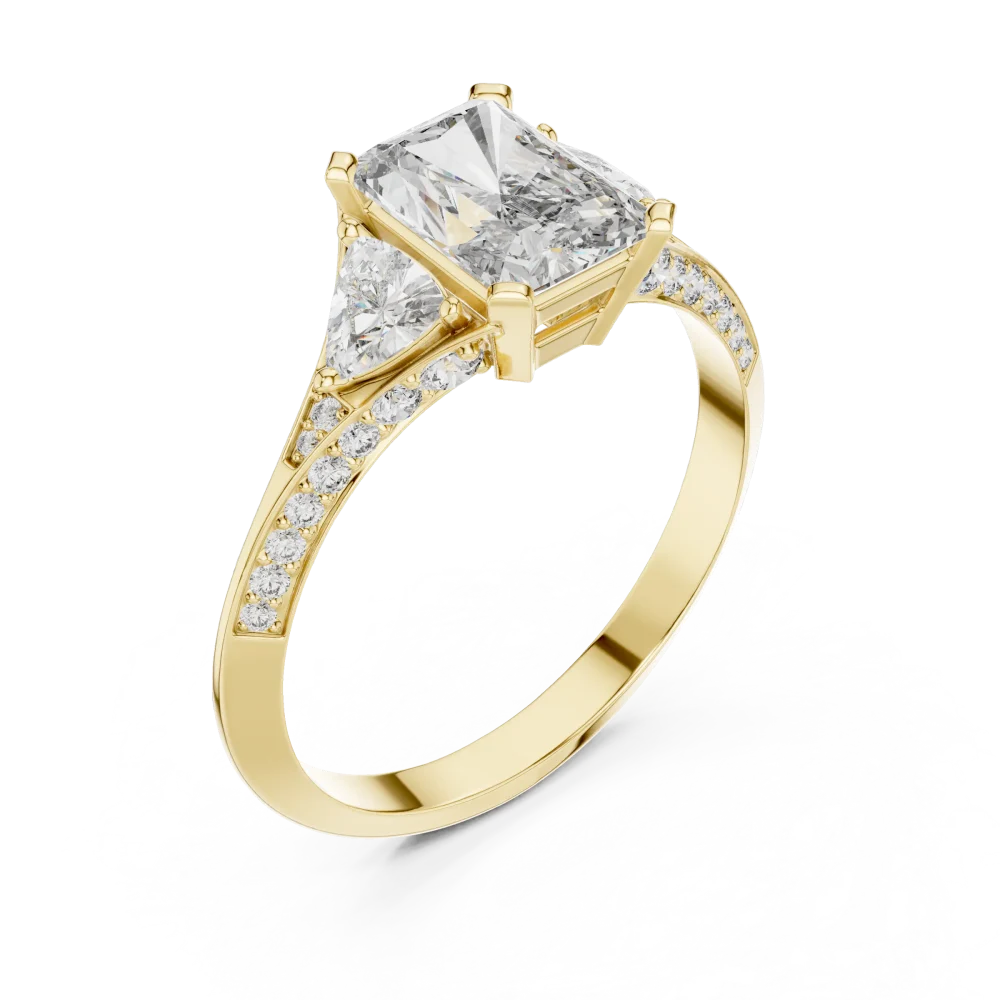 Embrace timeless elegance with this radiant lab-grown diamond three-stone ring. Expertly crafted for maximum brilliance. Shop this modern luxury today.