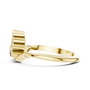 Symmetry Radiant Round Brilliant Pavé-Set Cocktail Ring - Image 4