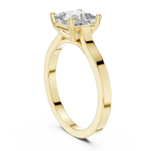 Symmetry Princess Cut Solitaire Engagement Ring - Image 3
