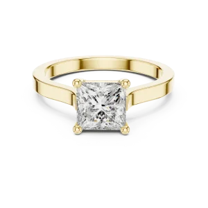 Symmetry Princess Cut Solitaire Engagement Ring - Image 2