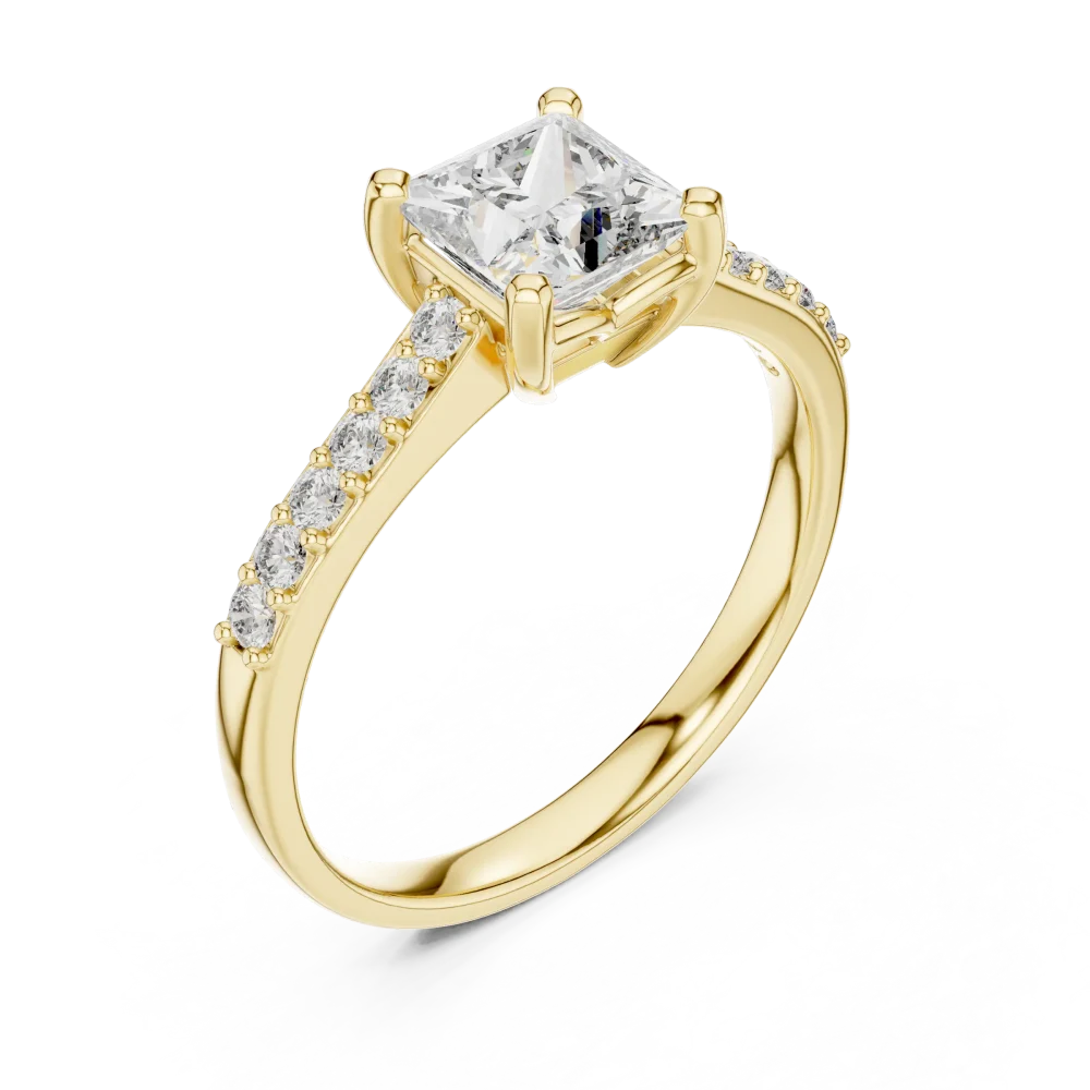 Discover the brilliant allure of our princess cut solitaire ring. Expertly crafted for lasting beauty, this modern classic elevates your style. Shop now.