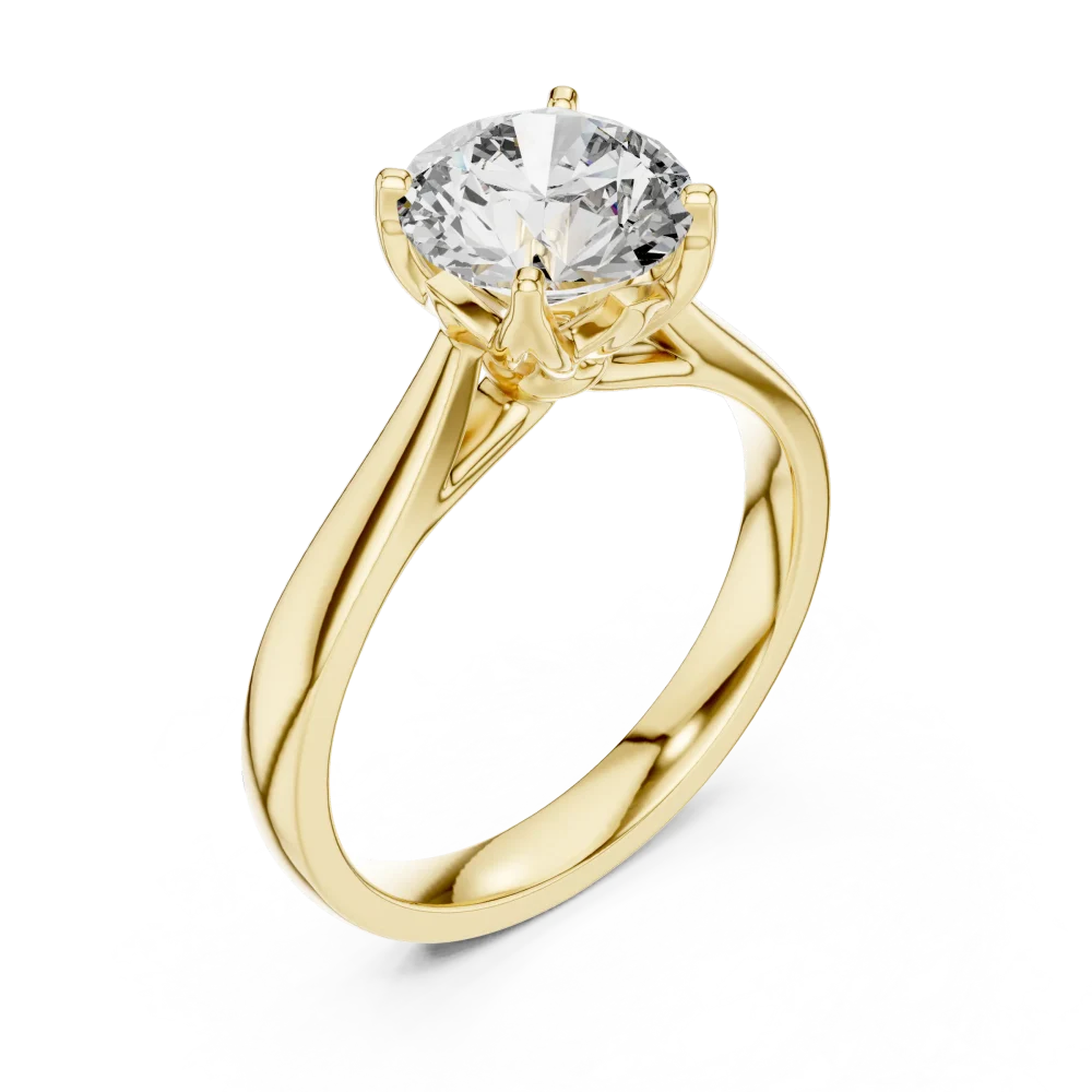 Experience the unmatched brilliance of a round solitaire ring. Handcrafted with a premium lab-grown DIAMEUR diamond, discover your modern classic today.