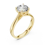 Ethereal Round Brilliant Cut Solitaire Engagement Ring