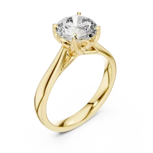 Ethereal Round Brilliant Cut Solitaire Engagement Ring