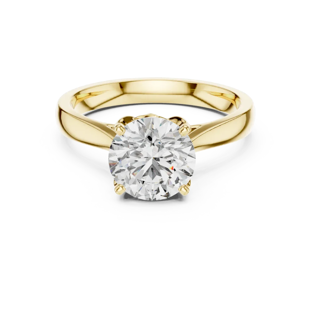Ethereal Round Brilliant Cut Solitaire Engagement Ring - Image 2
