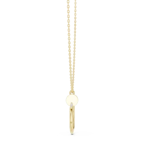 Architectural Round Pavé-Set Modern Industrial Pendant - Image 3