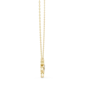Ethereal Butterfly Silhouette Round Cut Diamond Pendant - Image 3