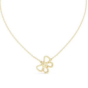 Ethereal Butterfly Silhouette Round Cut Diamond Pendant - Image 4