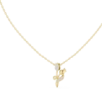 Ethereal Floral Round Brilliant Pavé-Set Modern Pendant