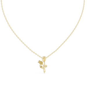 Ethereal Floral Round Brilliant Pavé-Set Modern Pendant - Image 4
