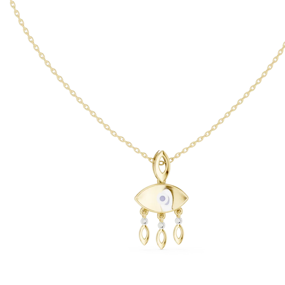 Discover the Ethereal Protection Eye Pendant. Featuring brilliant-cut DIAMEUR diamonds, this sustainable luxury piece is a modern classic. Shop now.