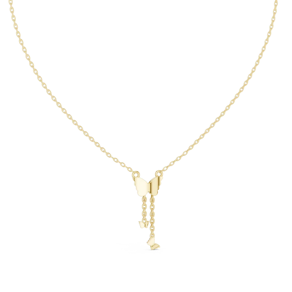 Ethereal Butterfly Pavé-Set Dangler Pendant - Image 4