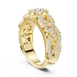Luminary Round Brilliant Pavé-Set Solitaire Ring - Image 3
