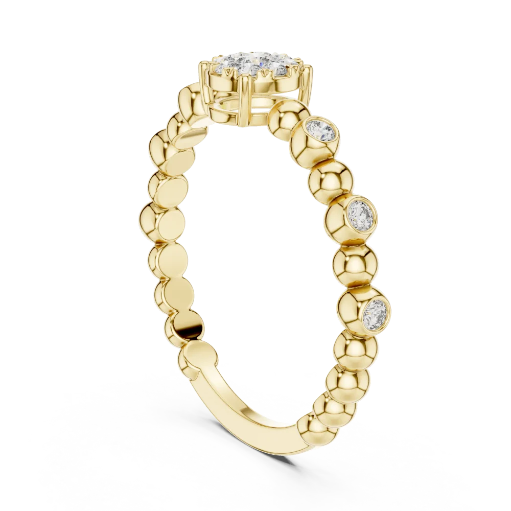 Ethereal Round Brilliant Bezel-Set Solitaire Ring - Image 3