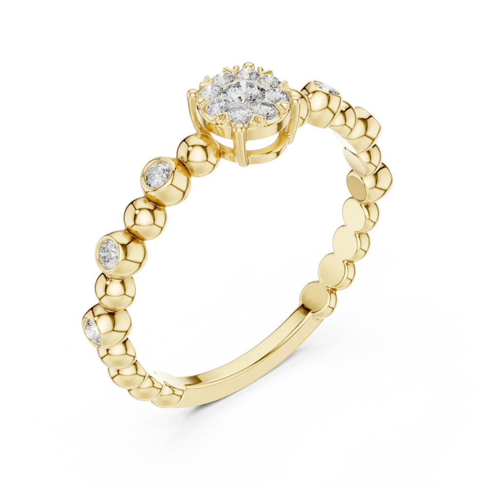 Elevate your ensemble with this elegant DIAMEUR lab-grown diamond solitaire ring. A modern classic defined by brilliant fire and refined grace. Shop now.
