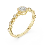 Ethereal Round Brilliant Bezel-Set Solitaire Ring