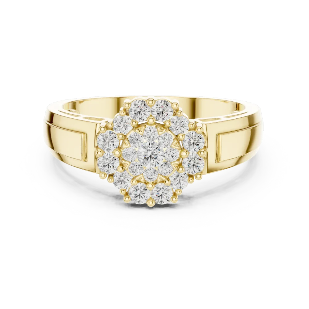 Luminary Round Brilliant Cluster Statement Ring - Image 2