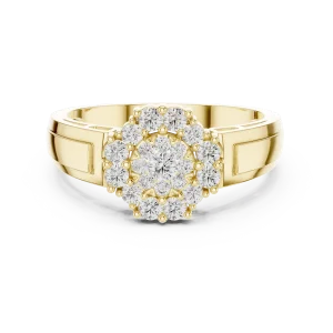 Luminary Round Brilliant Cluster Statement Ring - Image 2
