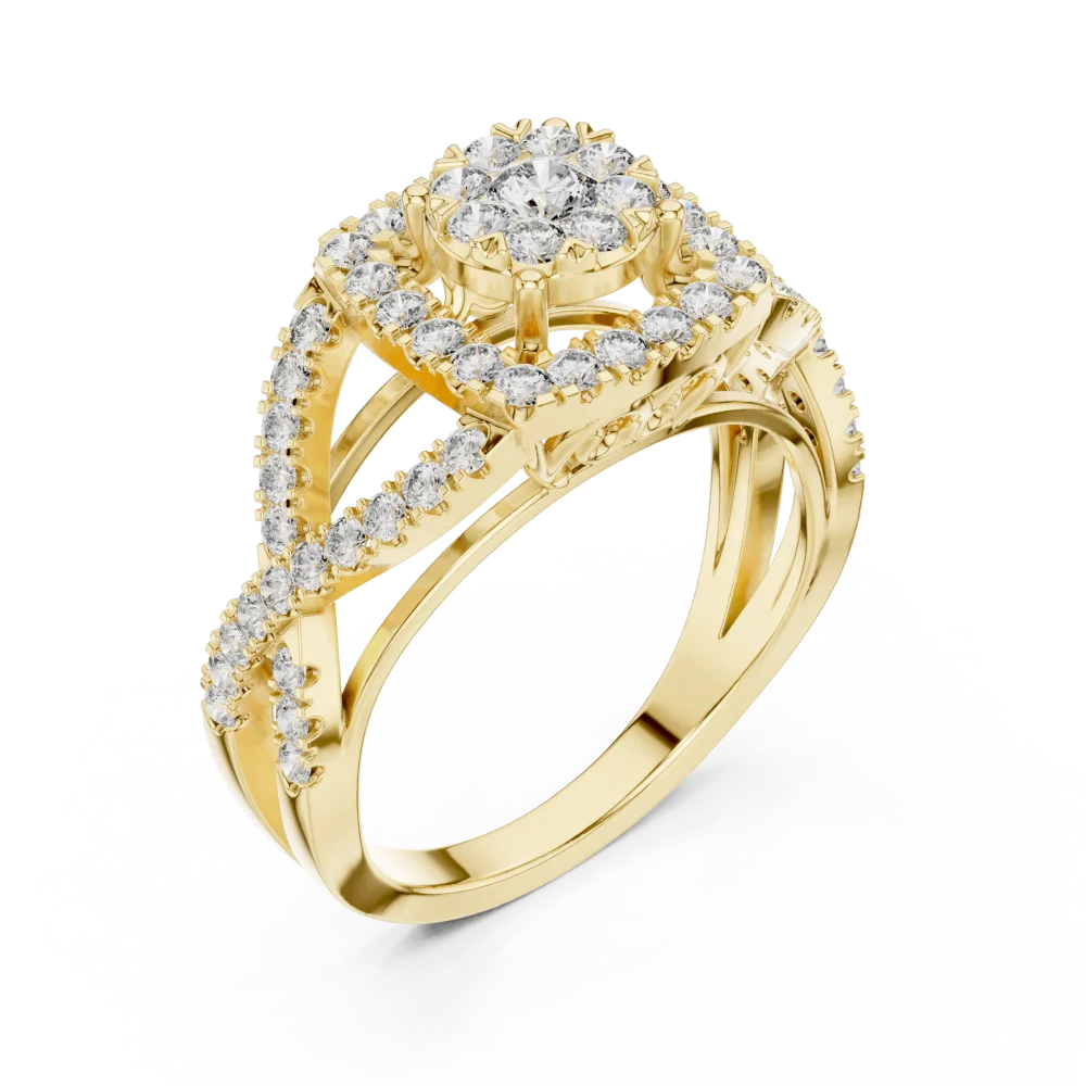 Discover the Luminary Round Brilliant Solitaire Ring, a masterclass in modern luxury. Adorned with premium DIAMEUR diamonds. Shop this iconic style.