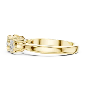Luminary Round Brilliant Triple Cluster Statement Ring - Image 4