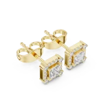 Symmetry Princess Halo Stud Earrings
