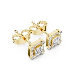 Symmetry Princess Halo Stud Earrings