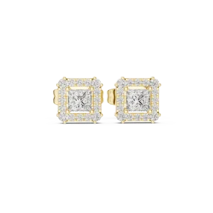 Symmetry Princess Halo Stud Earrings - Image 2