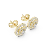 Luminary Round Brilliant Dual Halo Solitaire Stud Earrings