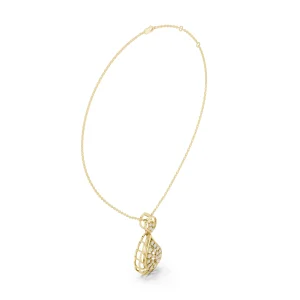 Ethereal Teardrop Pavé-Set Round Brilliant Modern Pendant - Image 2