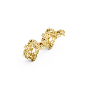 Symmetry Geometric Round Cut Diamond Architectural Studs - Image 3