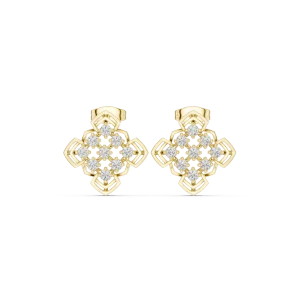 Symmetry Geometric Round Cut Diamond Architectural Studs - Image 2