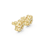 Luminary Round Brilliant Floral Silhouette Stud Earrings