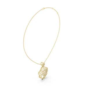Luminary Geometric Lattice Round Brilliant Diamond Pendant - Image 2