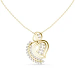 Ethereal Pavé-Set Round Brilliant Silhouette Pendant