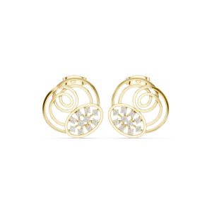 Fluid Helix Round Brilliant Pavé-Set Architectural Studs - Image 2