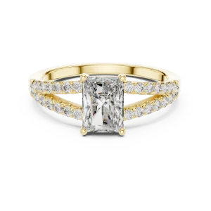 Radiant Symmetry Split-Shank Radiant Cut Solitaire Ring - Image 2